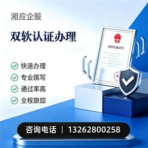 驻马店双软认证申报服务