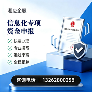驻马店信息化专项资金申报服务